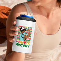 Nurse African American 4 in 1 Can Cooler Tumbler I Am Black History Strong Feminism