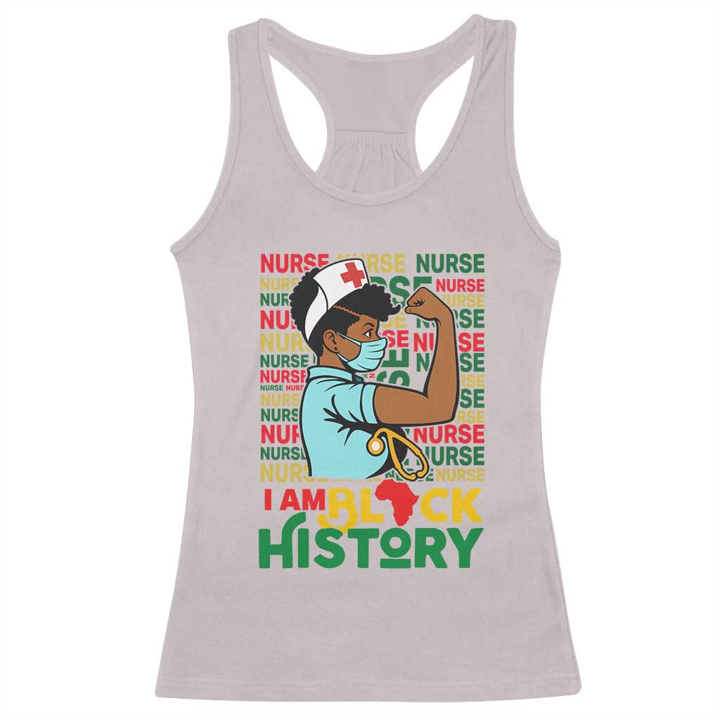 Nurse African American Racerback Tank Top I Am Black History Strong Feminism - Wonder Print Shop
