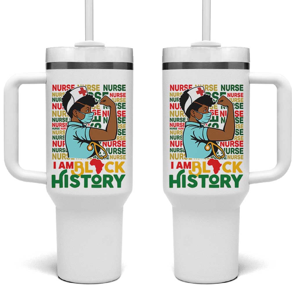 Nurse African American Tumbler With Handle I Am Black History Strong Feminism