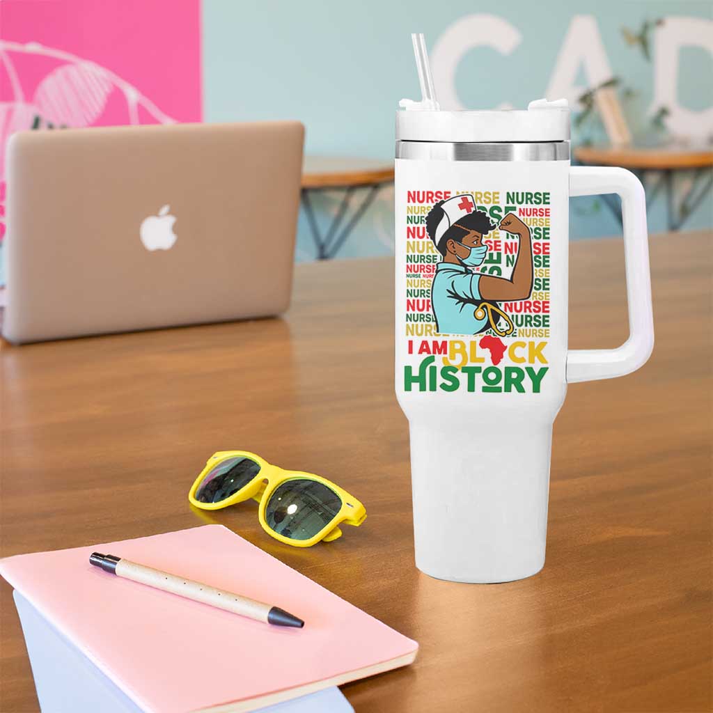 Nurse African American Tumbler With Handle I Am Black History Strong Feminism