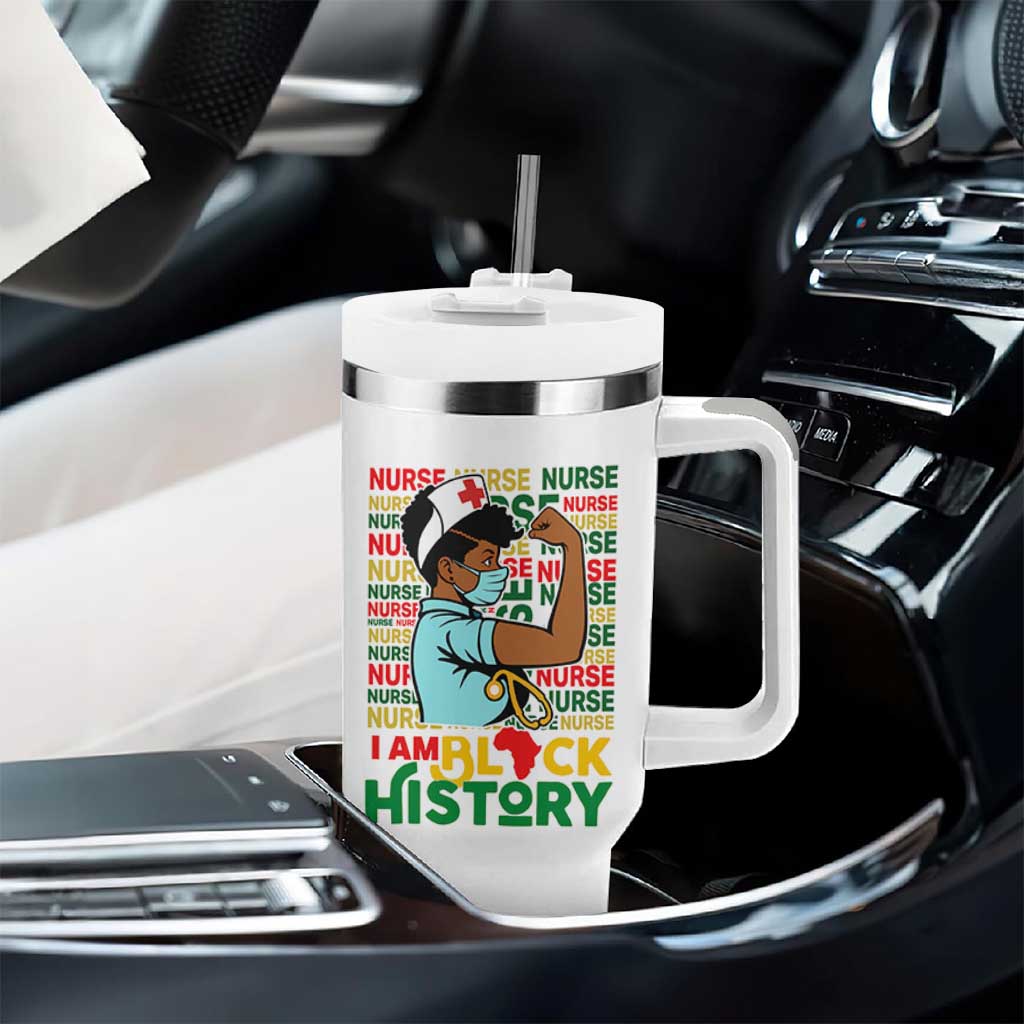 Nurse African American Tumbler With Handle I Am Black History Strong Feminism