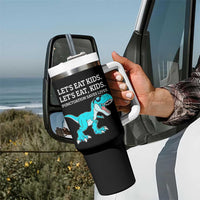 Lets Eat Kids Punctuation Saves Lives Tumbler With Handle Dinosaur Funny Grammar