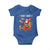 Funny Christmas Cat Baby Onesie Meowy Catmas Santa Sleigh Xmas - Wonder Print Shop