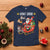 Funny Christmas Cat T Shirt Meowy Catmas Santa Sleigh Xmas - Wonder Print Shop