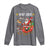 Funny Christmas Cat Long Sleeve Shirt Meowy Catmas Santa Sleigh Xmas - Wonder Print Shop
