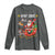 Funny Christmas Cat Long Sleeve Shirt Meowy Catmas Santa Sleigh Xmas - Wonder Print Shop