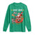 Funny Christmas Cat Long Sleeve Shirt Meowy Catmas Santa Sleigh Xmas - Wonder Print Shop
