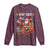 Funny Christmas Cat Long Sleeve Shirt Meowy Catmas Santa Sleigh Xmas - Wonder Print Shop