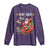 Funny Christmas Cat Long Sleeve Shirt Meowy Catmas Santa Sleigh Xmas - Wonder Print Shop