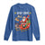 Funny Christmas Cat Long Sleeve Shirt Meowy Catmas Santa Sleigh Xmas - Wonder Print Shop