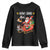 Funny Christmas Cat Youth Sweatshirt Meowy Catmas Santa Sleigh Xmas - Wonder Print Shop
