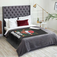 Basketball Christmas Throw Blanket Funny Merry Swishmas Sports - Wonder Print Shop