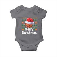 Basketball Christmas Baby Onesie Funny Merry Swishmas Sports - Wonder Print Shop