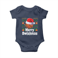 Basketball Christmas Baby Onesie Funny Merry Swishmas Sports - Wonder Print Shop