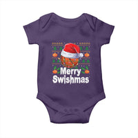 Basketball Christmas Baby Onesie Funny Merry Swishmas Sports - Wonder Print Shop