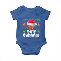 Basketball Christmas Baby Onesie Funny Merry Swishmas Sports - Wonder Print Shop