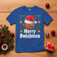 Basketball Christmas T Shirt Funny Merry Swishmas Sports - Wonder Print Shop