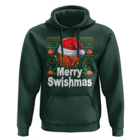 Basketball Christmas Hoodie Funny Merry Swishmas Sports - Wonder Print Shop