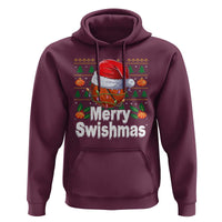 Basketball Christmas Hoodie Funny Merry Swishmas Sports - Wonder Print Shop