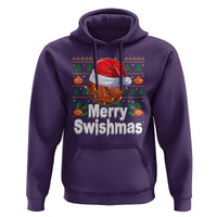 Basketball Christmas Hoodie Funny Merry Swishmas Sports - Wonder Print Shop