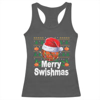 Basketball Christmas Racerback Tank Top Funny Merry Swishmas Sports - Wonder Print Shop