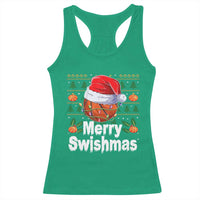 Basketball Christmas Racerback Tank Top Funny Merry Swishmas Sports - Wonder Print Shop