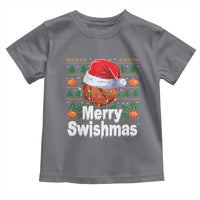 Basketball Christmas Toddler T Shirt Funny Merry Swishmas Sports - Wonder Print Shop