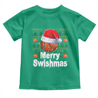 Basketball Christmas Toddler T Shirt Funny Merry Swishmas Sports - Wonder Print Shop