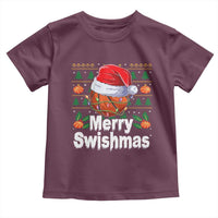 Basketball Christmas Toddler T Shirt Funny Merry Swishmas Sports - Wonder Print Shop