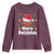 Basketball Christmas Youth Sweatshirt Funny Merry Swishmas Sports - Wonder Print Shop