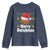 Basketball Christmas Youth Sweatshirt Funny Merry Swishmas Sports - Wonder Print Shop