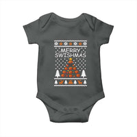 Basketball Merry Swishmas Baby Onesie Christmas Tree Sports - Wonder Print Shop