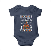 Basketball Merry Swishmas Baby Onesie Christmas Tree Sports - Wonder Print Shop
