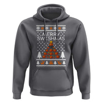 Basketball Merry Swishmas Hoodie Christmas Tree Sports - Wonder Print Shop