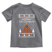 Basketball Merry Swishmas Toddler T Shirt Christmas Tree Sports - Wonder Print Shop