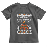 Basketball Merry Swishmas Toddler T Shirt Christmas Tree Sports - Wonder Print Shop