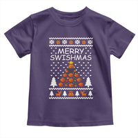 Basketball Merry Swishmas Toddler T Shirt Christmas Tree Sports - Wonder Print Shop