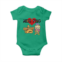 Mexican Filipino Food Lover Baby Onesie Tacos Lover And Halo Halo - Wonder Print Shop