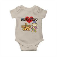 Mexican Filipino Food Lover Baby Onesie Tacos Lover And Halo Halo - Wonder Print Shop