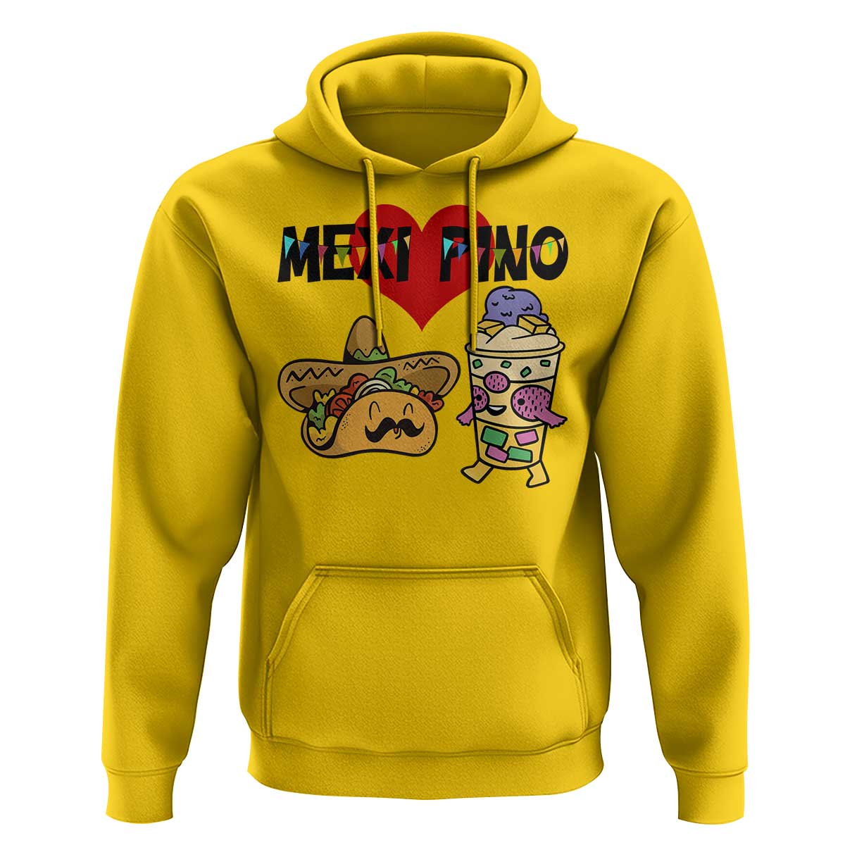 Mexican Filipino Food Lover Hoodie Tacos Lover And Halo Halo - Wonder Print Shop