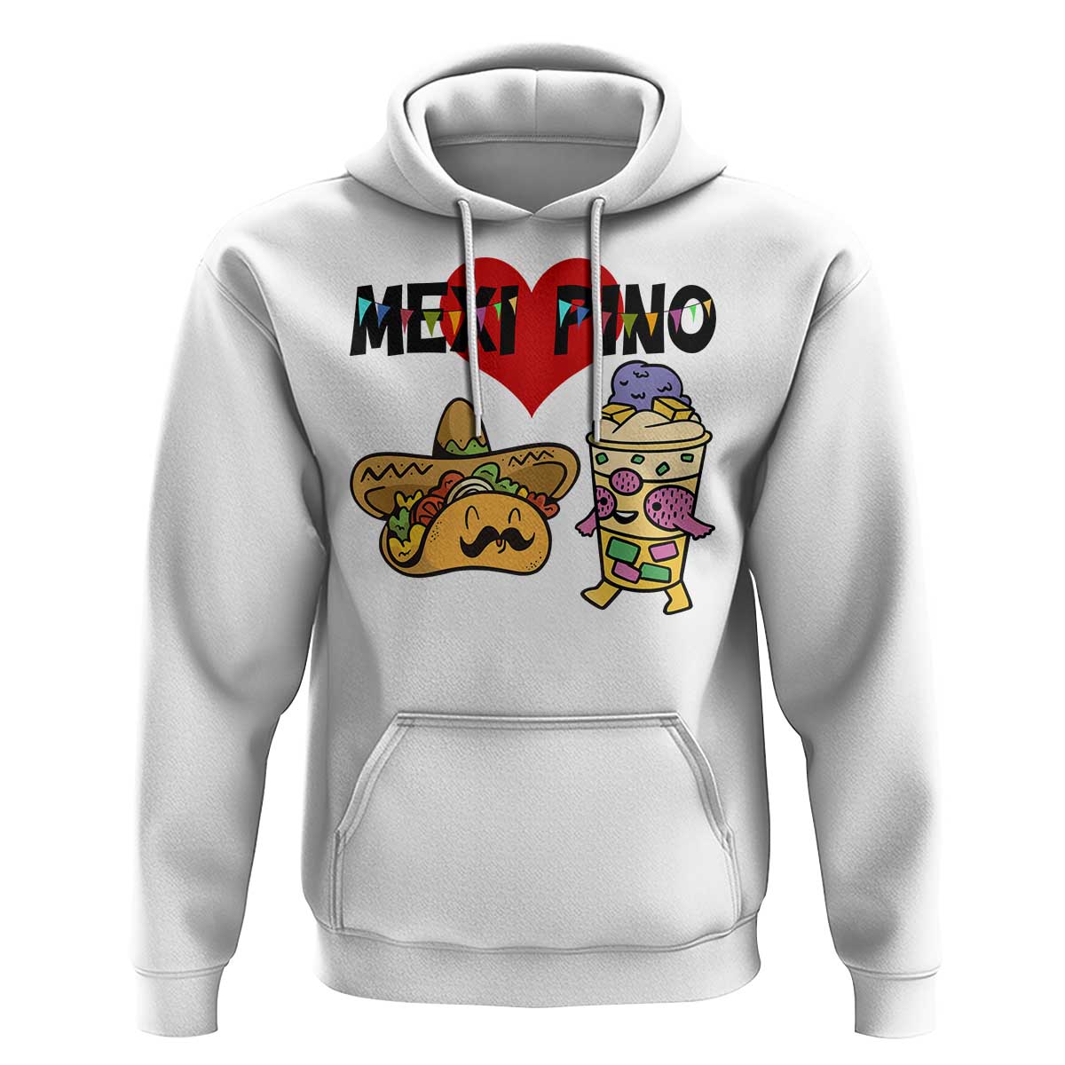 Mexican Filipino Food Lover Hoodie Tacos Lover And Halo Halo - Wonder Print Shop