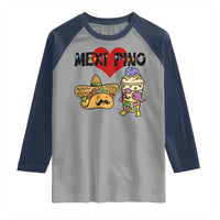 Mexican Filipino Food Lover Raglan Shirt Tacos Lover And Halo Halo - Wonder Print Shop