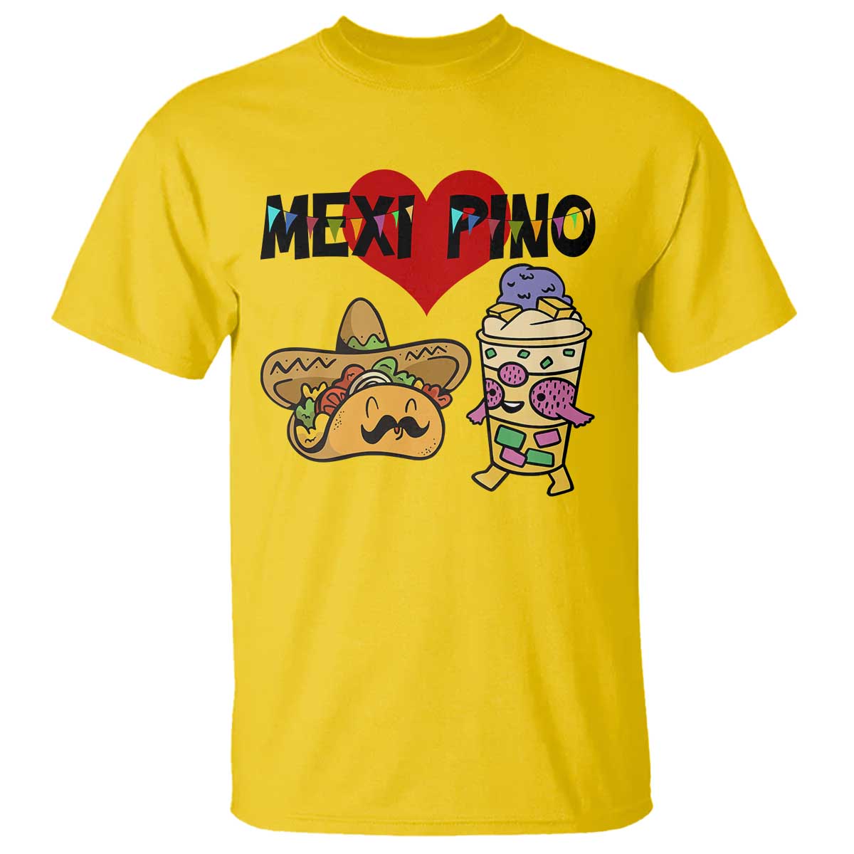 Mexican Filipino Food Lover T Shirt Tacos Lover And Halo Halo - Wonder Print Shop