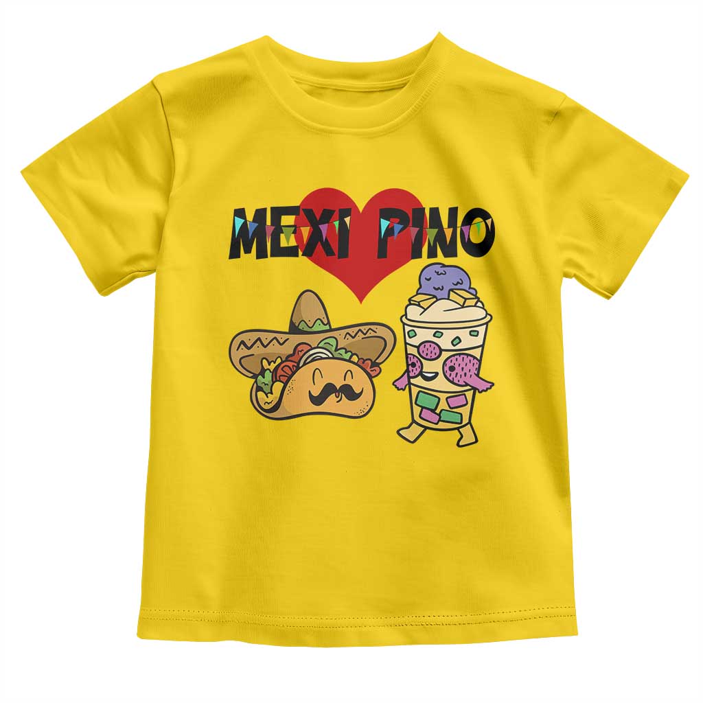 Mexican Filipino Food Lover Toddler T Shirt Tacos Lover And Halo Halo - Wonder Print Shop