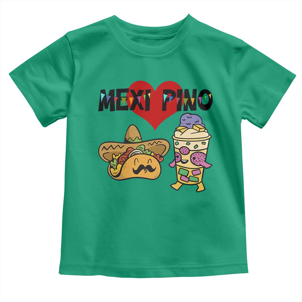 Mexican Filipino Food Lover Toddler T Shirt Tacos Lover And Halo Halo - Wonder Print Shop