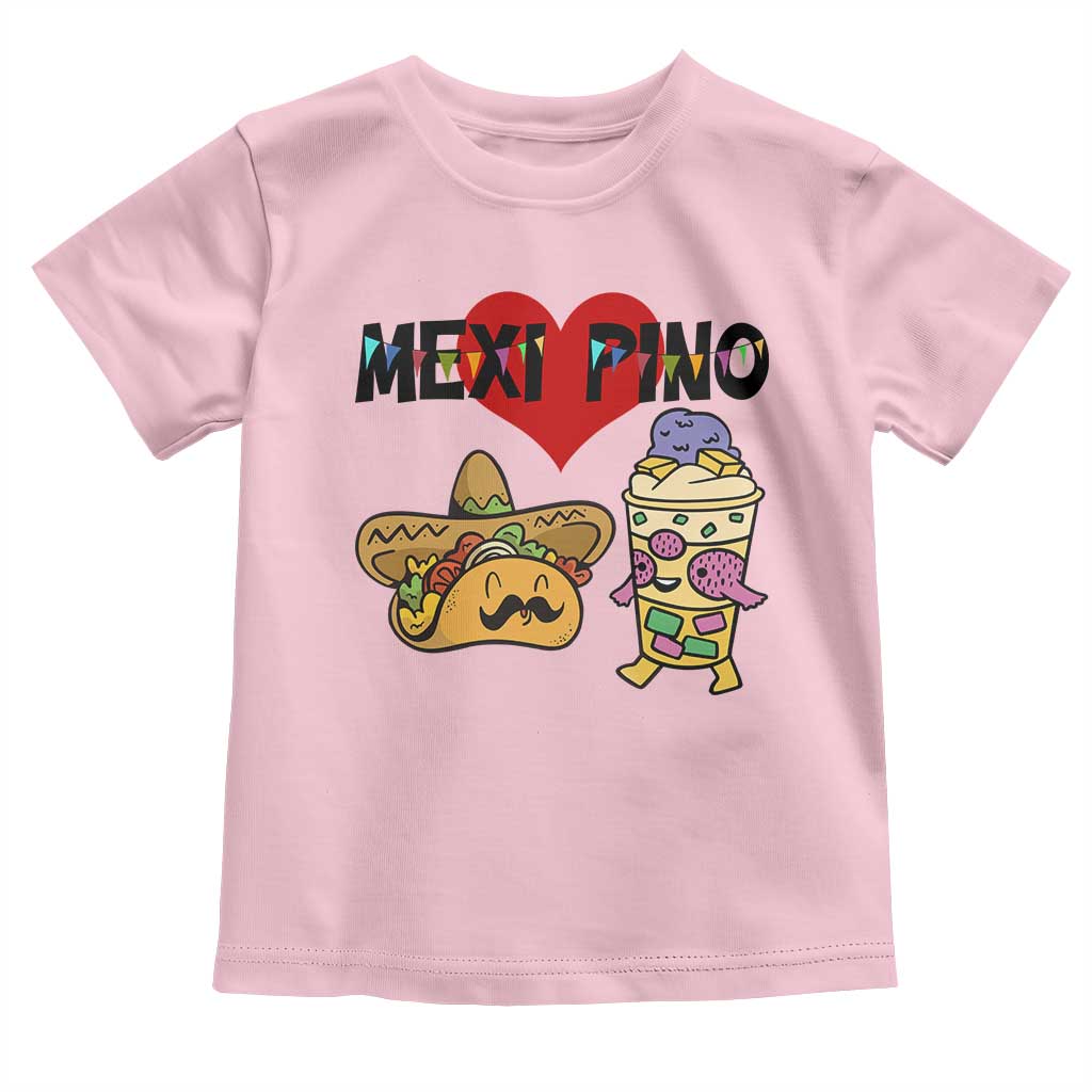 Mexican Filipino Food Lover Toddler T Shirt Tacos Lover And Halo Halo - Wonder Print Shop