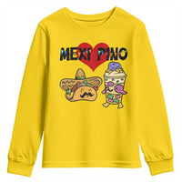 Mexican Filipino Food Lover Youth Sweatshirt Tacos Lover And Halo Halo - Wonder Print Shop