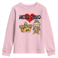 Mexican Filipino Food Lover Youth Sweatshirt Tacos Lover And Halo Halo - Wonder Print Shop