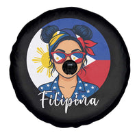 Philippines Girl Spare Tire Cover Filipina Philippines Flag Filipino Pride - Wonder Print Shop