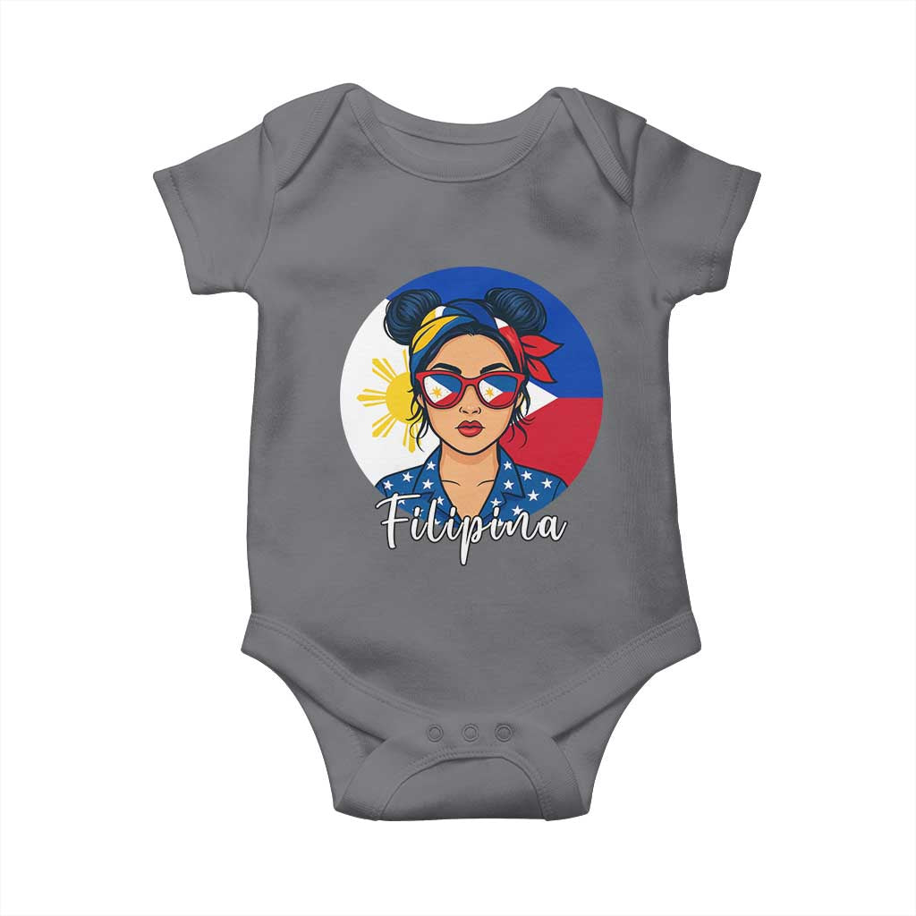 Philippines Girl Filipina Baby Onesie Flag Filipino Pride - Wonder Print Shop